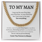 To My Man | Cuban Link Chain