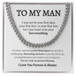 To My Man | Cuban Link Chain