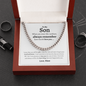 To My Son | Cuban Link Chain