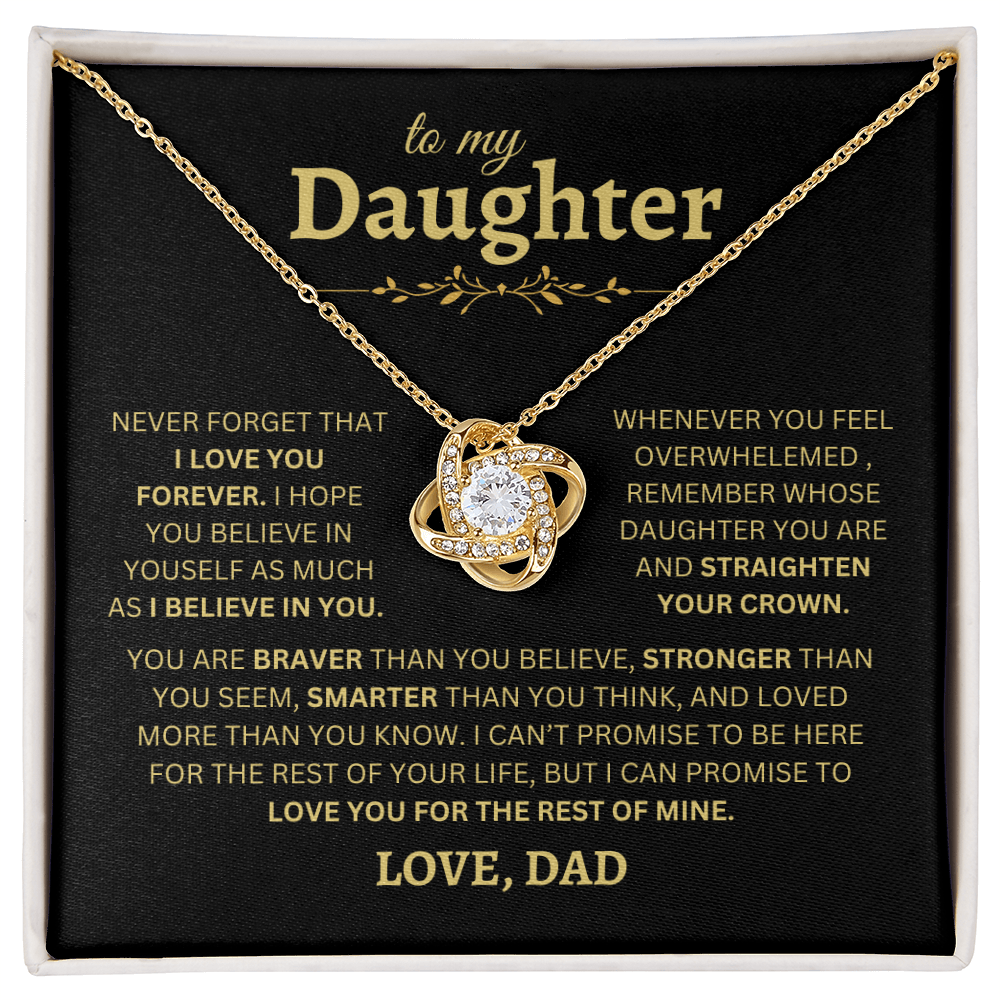 To My Daughter | Love Knot Necklace