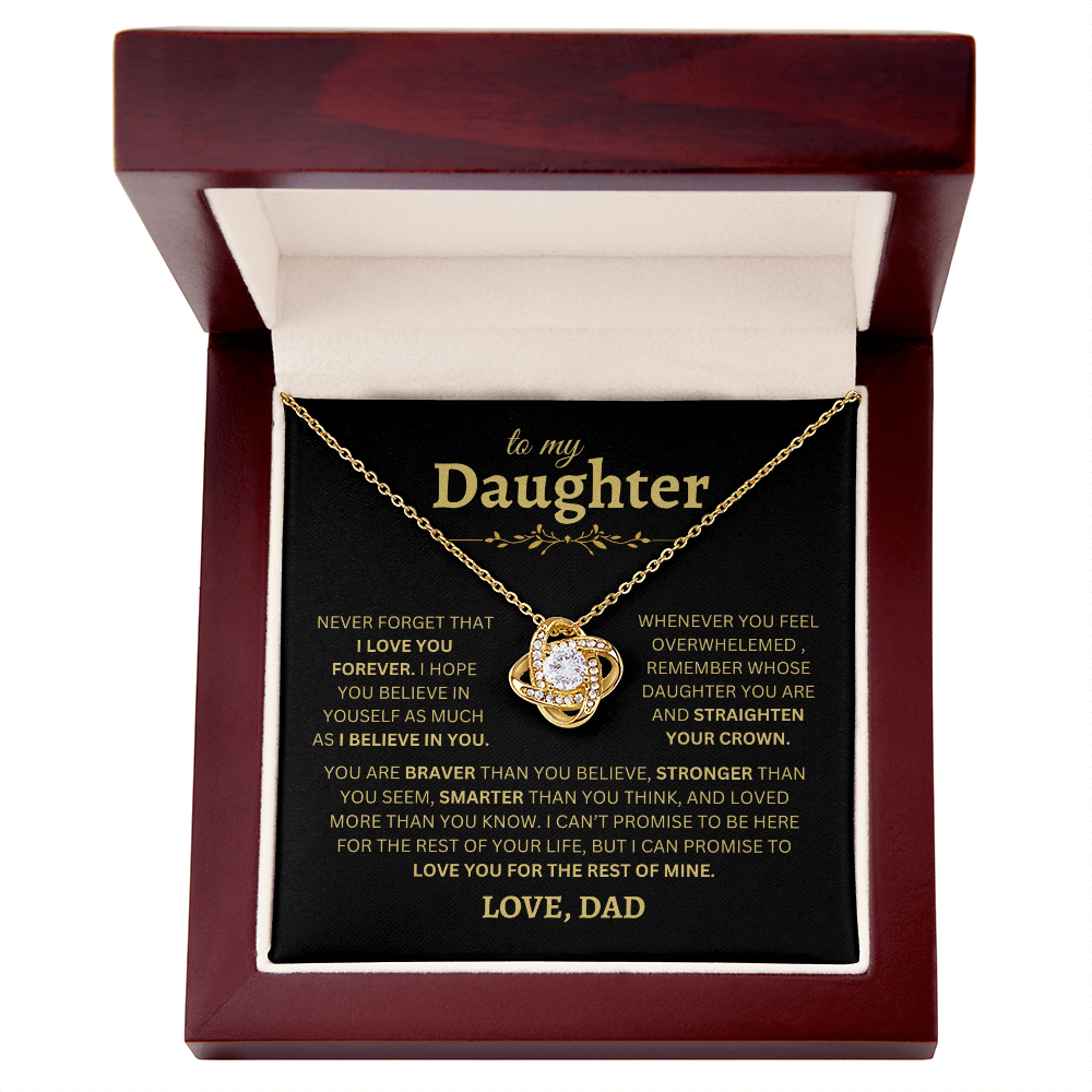To My Daughter | Love Knot Necklace