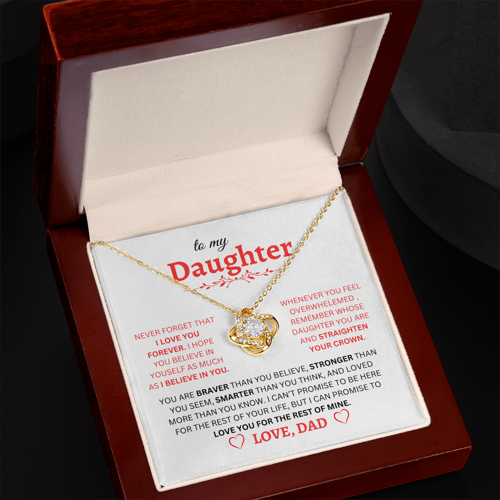To My Daughter | Love Knot Necklace