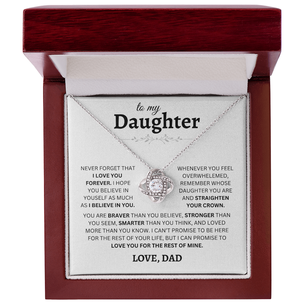 To My Daughter | Love Knot Necklace