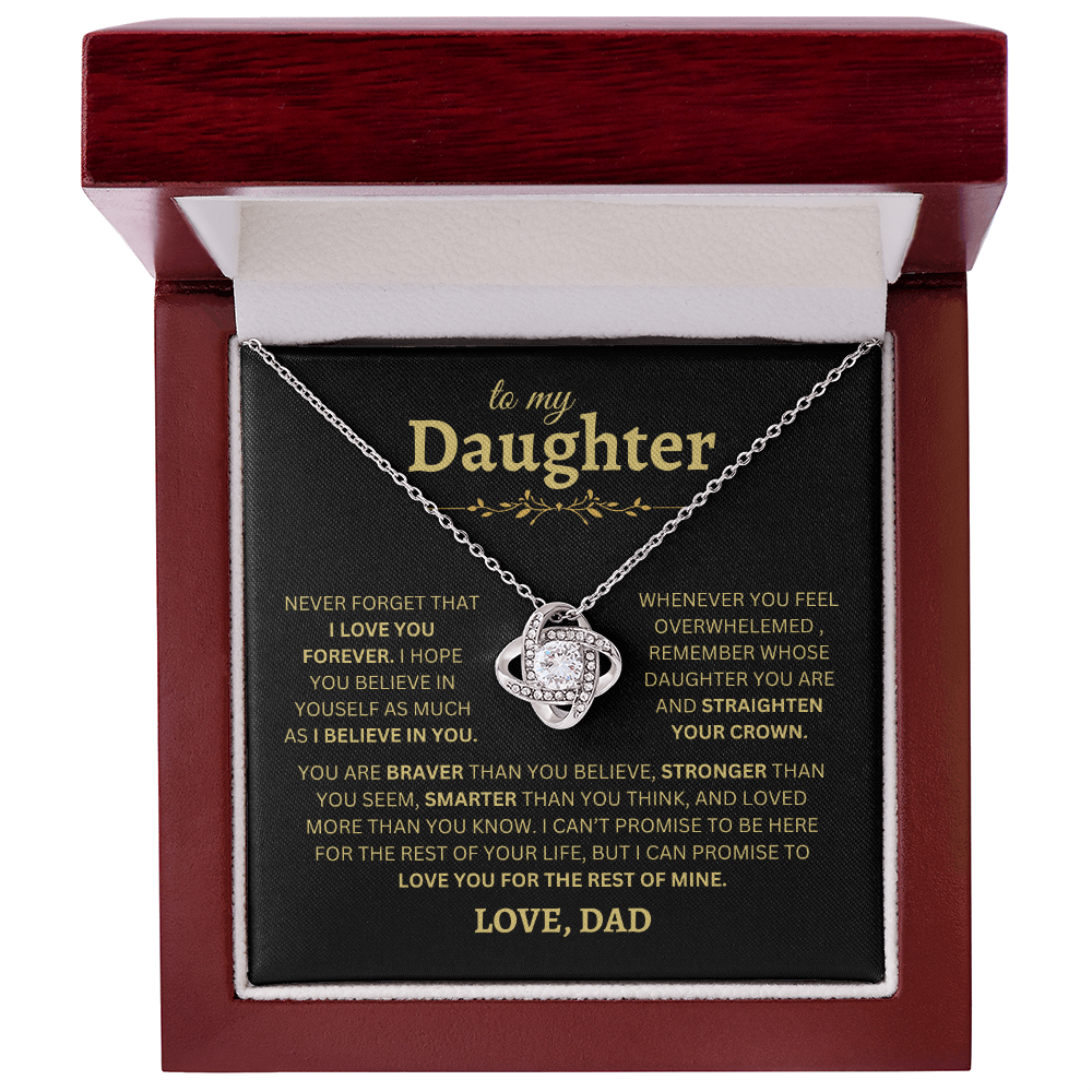 To My Daughter | Love Knot Necklace