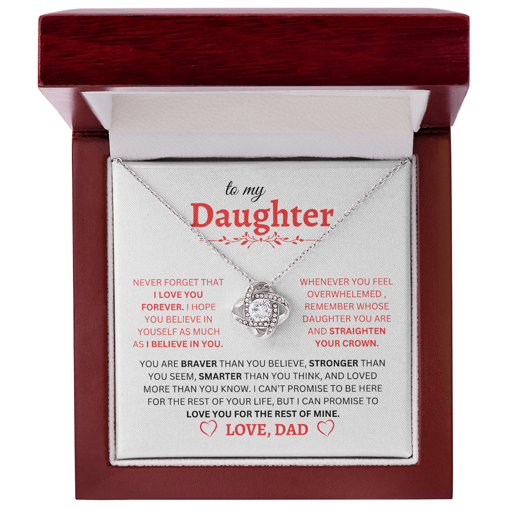 To My Daughter | Love Knot Necklace
