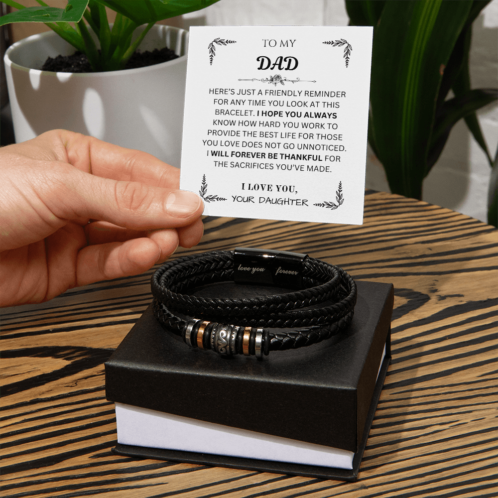 To My Dad | Forever Love Bracelet from Daughter