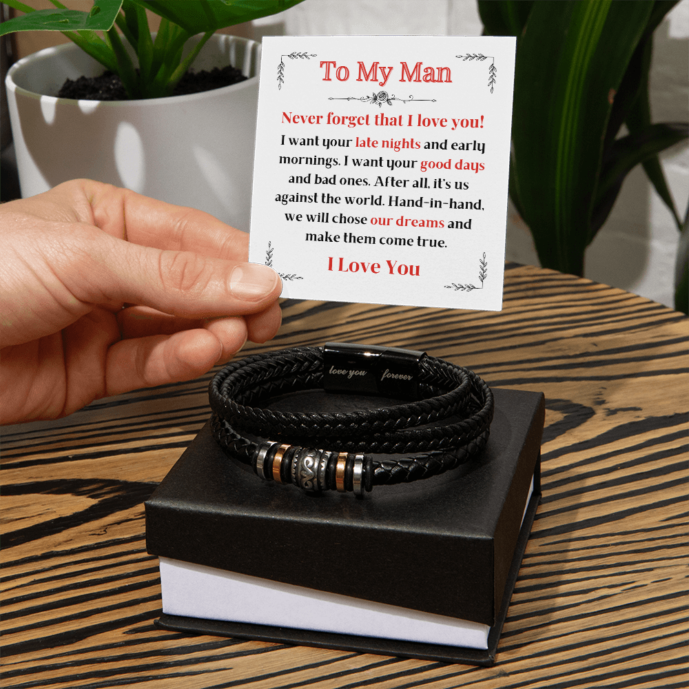 To My Man | Love You Forever Bracelet