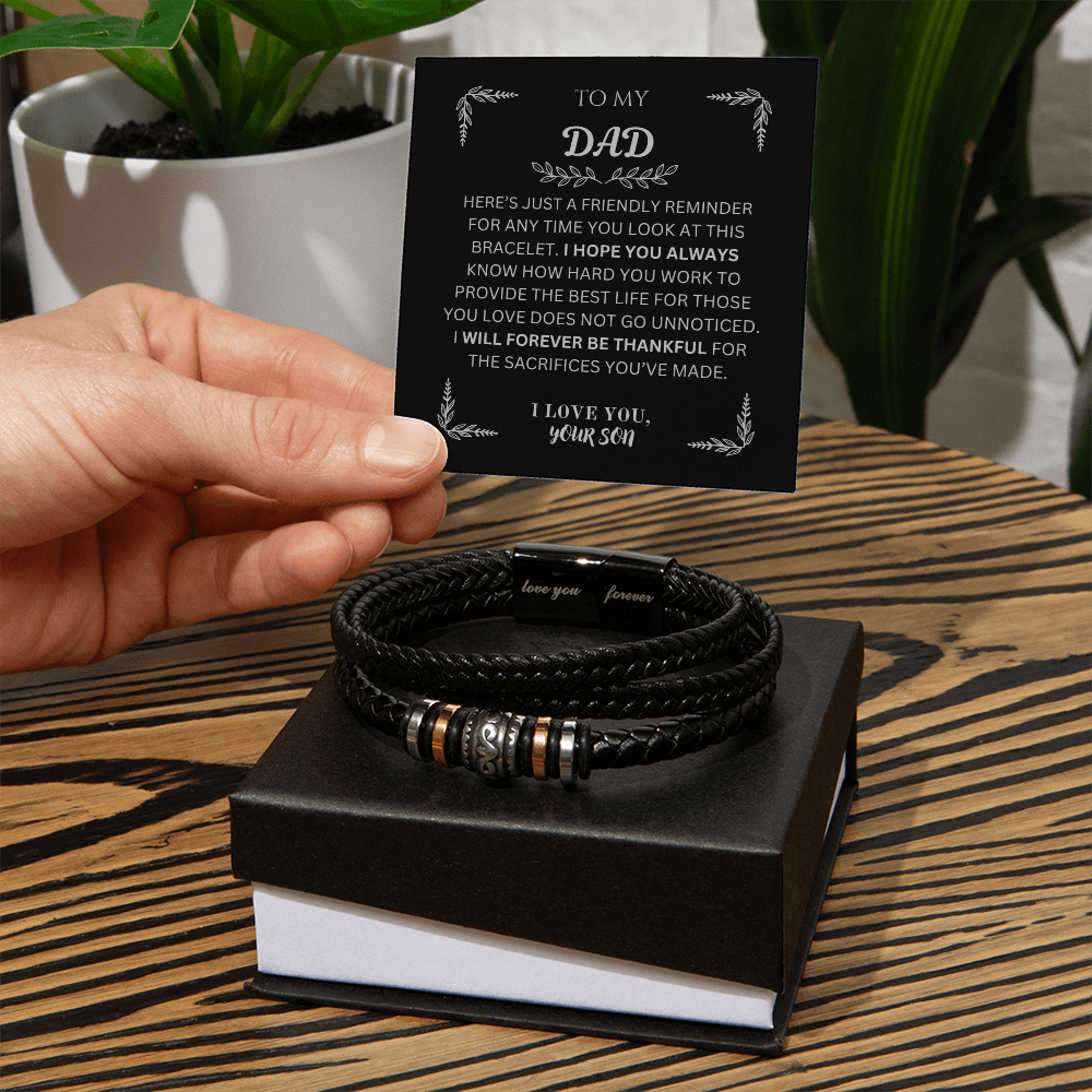 To My Dad | Love You Forever Bracelet from Son