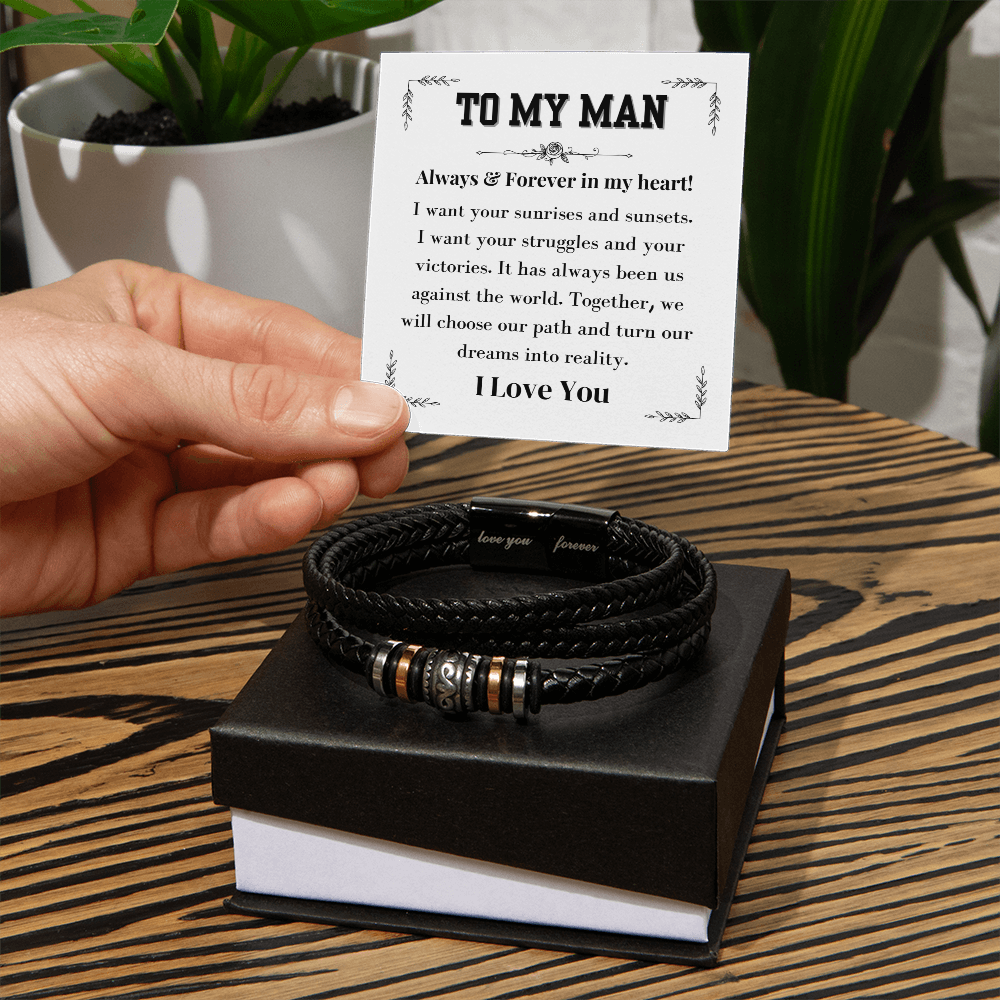 To My Man | Love You Forever Bracelet