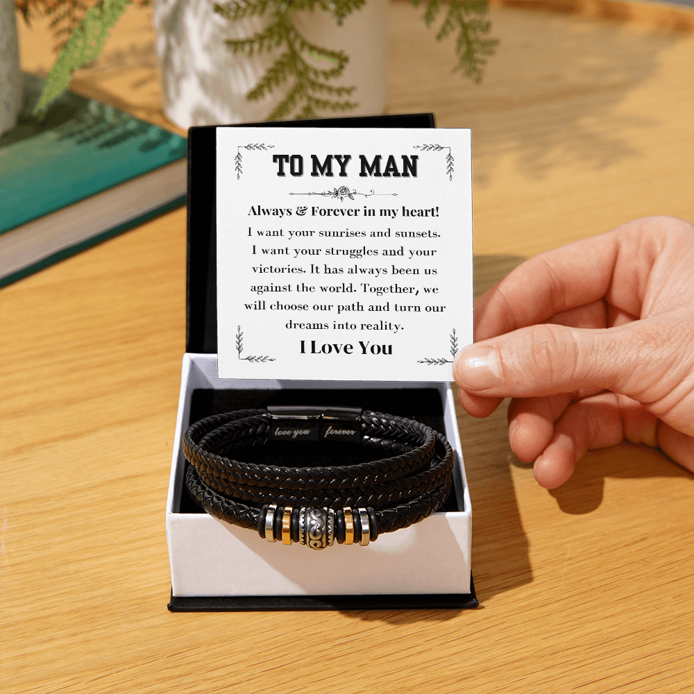 To My Man | Love You Forever Bracelet