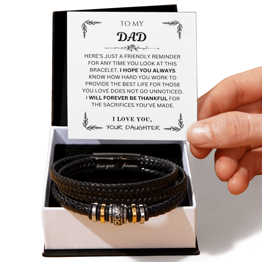 To My Dad | Forever Love Bracelet from Daughter