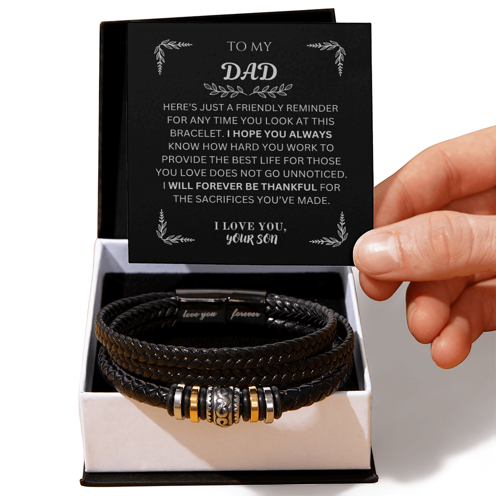 To My Dad | Love You Forever Bracelet from Son