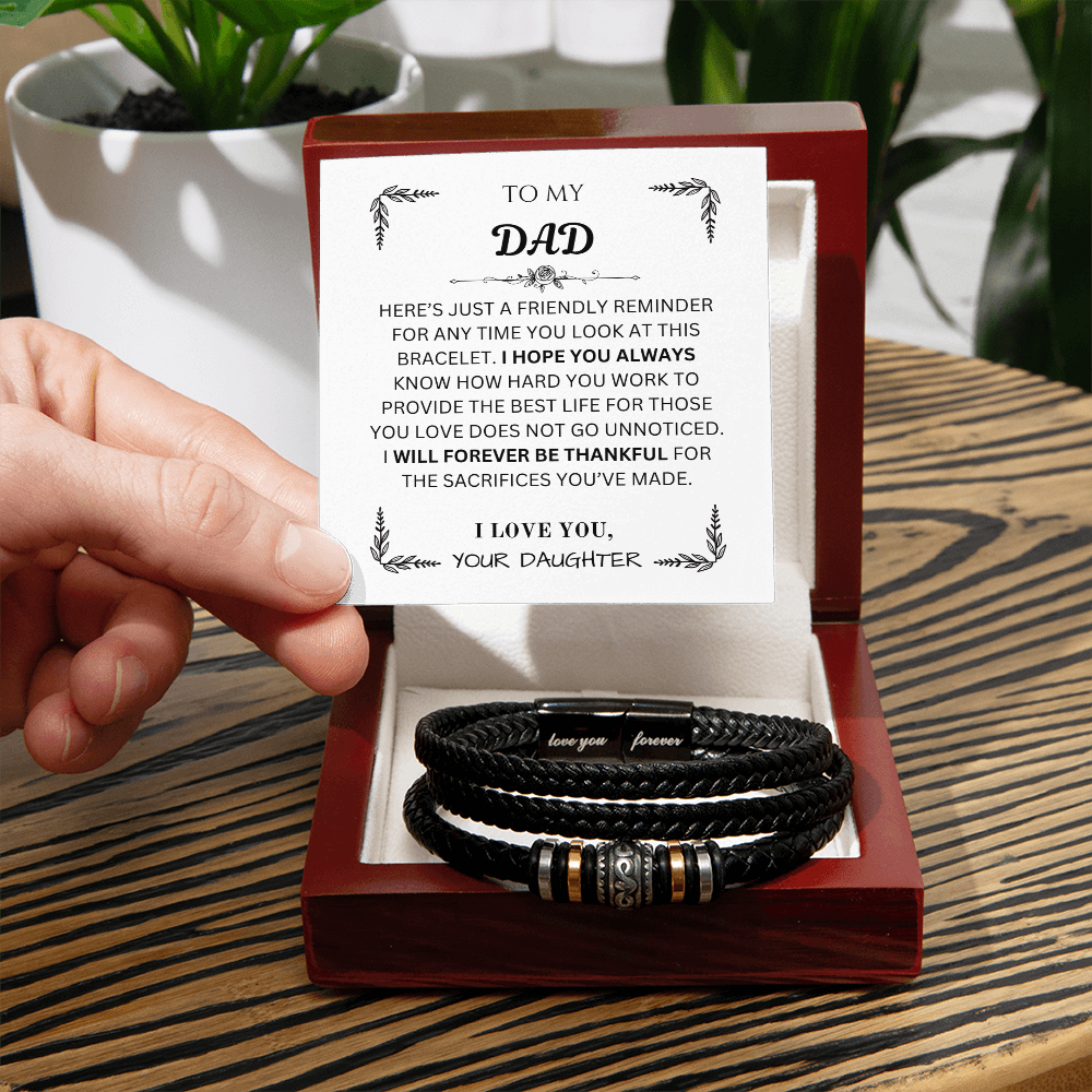 To My Dad | Forever Love Bracelet from Daughter