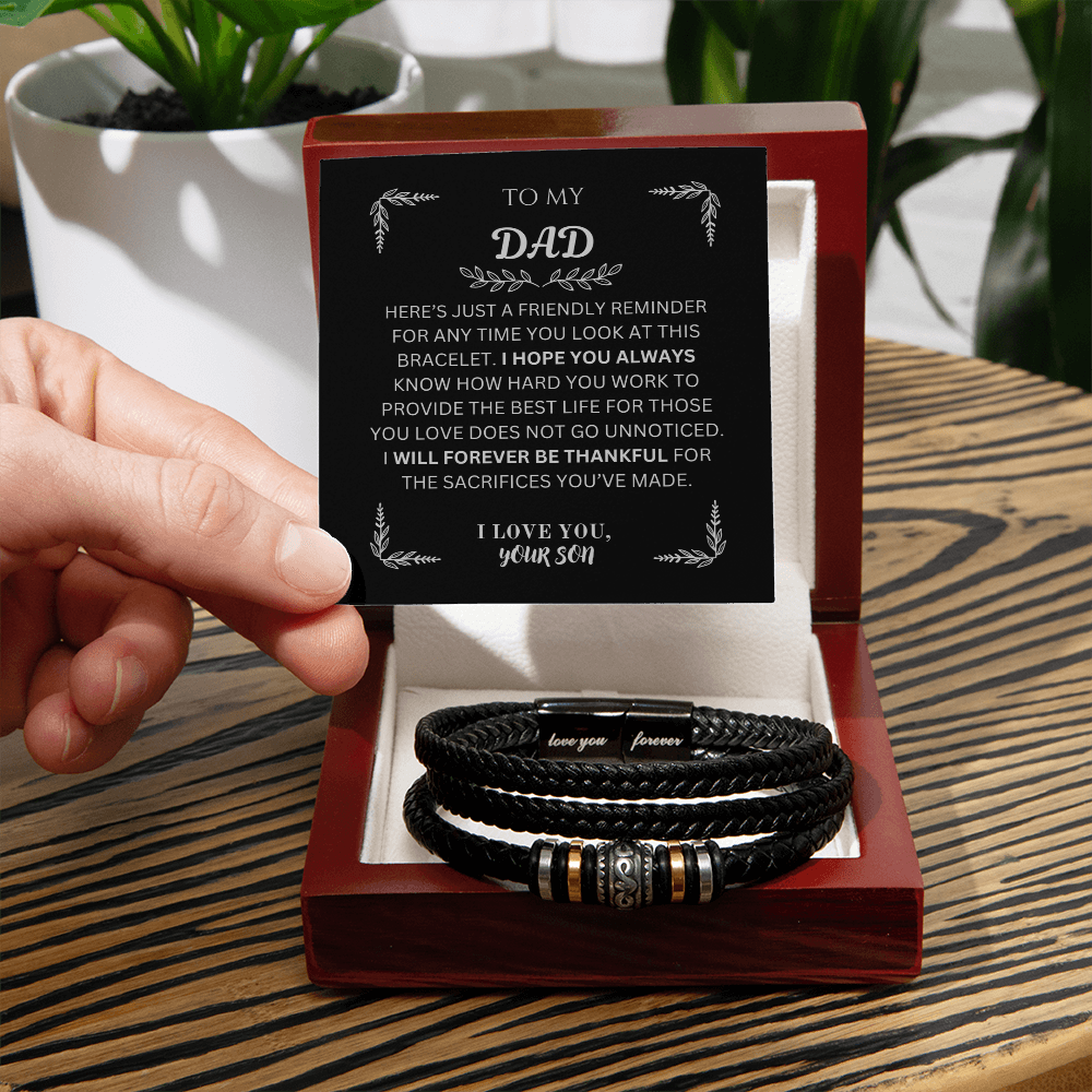 To My Dad | Love You Forever Bracelet from Son