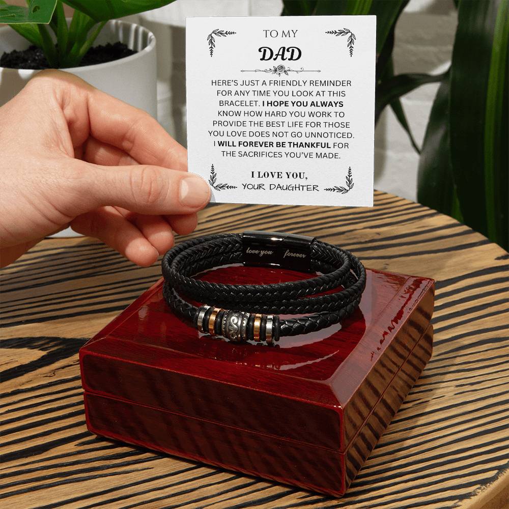 To My Dad | Forever Love Bracelet from Daughter