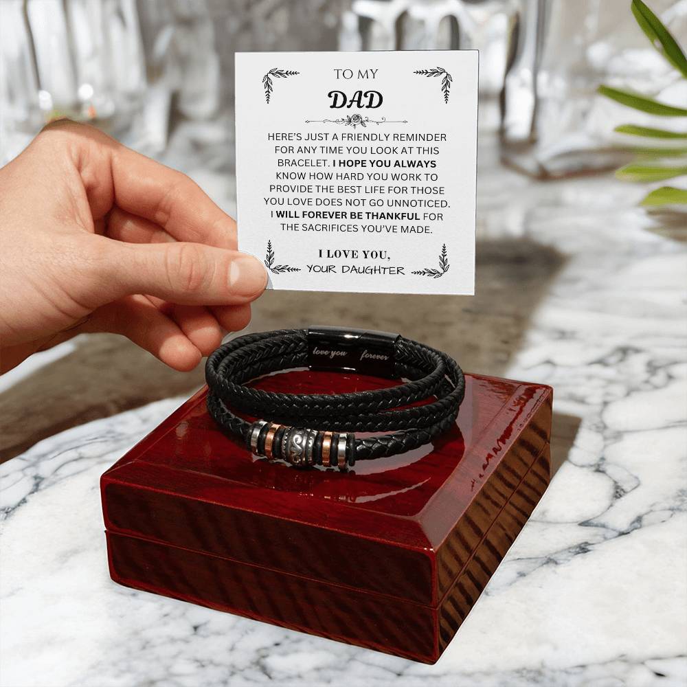 To My Dad | Forever Love Bracelet from Daughter