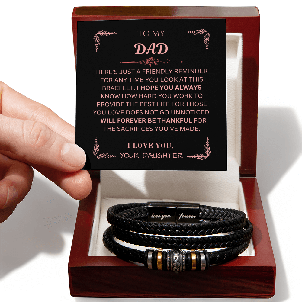 To My Dad | Forever Love Bracelet from Daughter