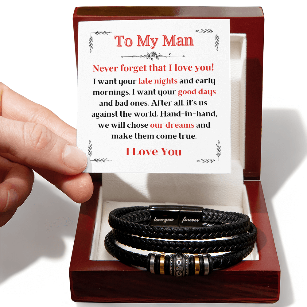 To My Man | Love You Forever Bracelet