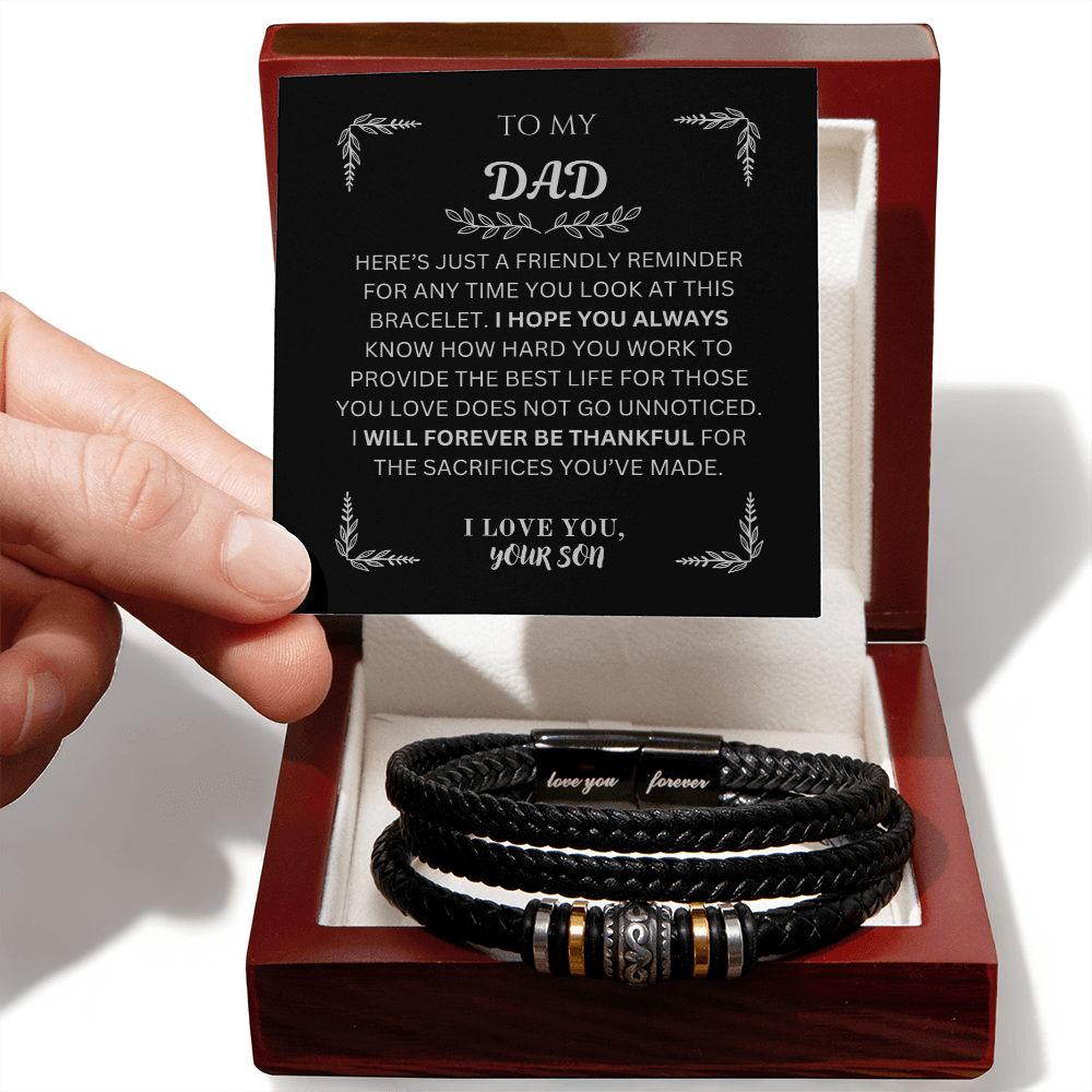 To My Dad | Love You Forever Bracelet from Son
