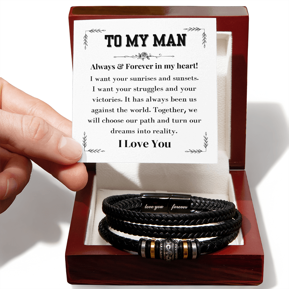 To My Man | Love You Forever Bracelet