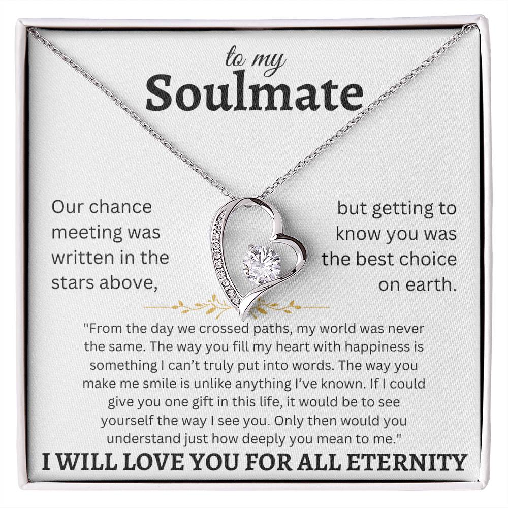 To My Soulmate | Forever Love Necklace