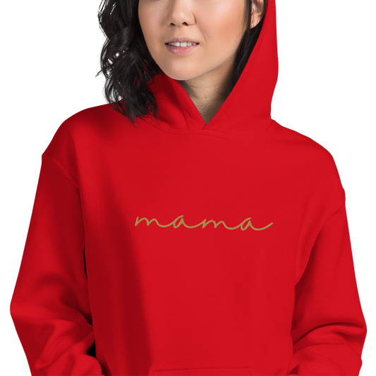Mama Embroidered Hoodie & Personalized Sleeves| Valentine's Day | Gift for Her