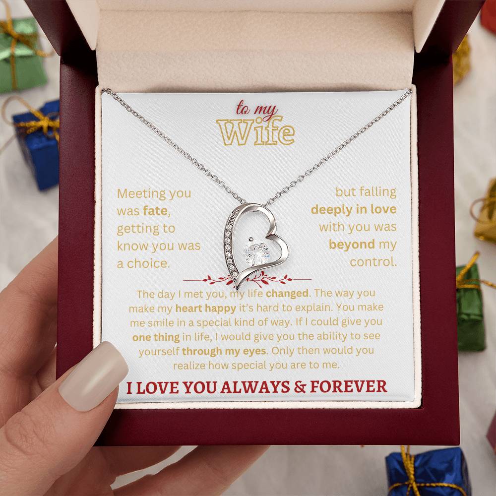 To My Wife - Forever Love Necklace