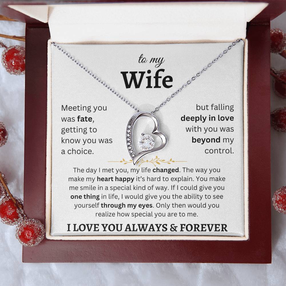 To My Wife - Forever Love Necklace