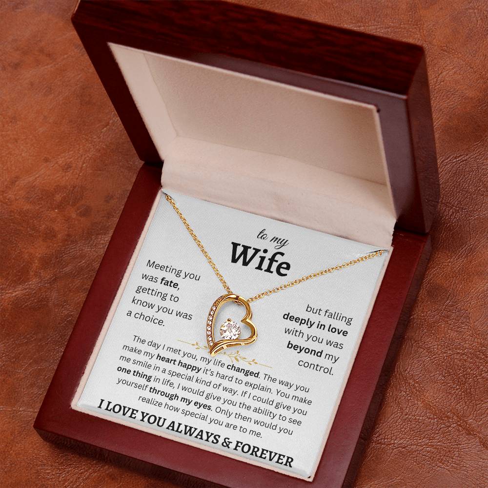 To My Wife - Forever Love Necklace