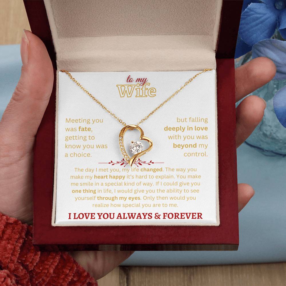 To My Wife - Forever Love Necklace