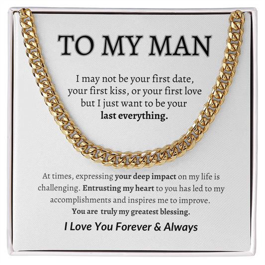 To My Man - Cuban Link Chain