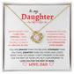 To My Daughter | Love Knot Necklace