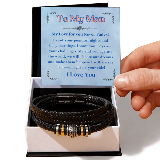 To My Man – Love You Forever Bracelet