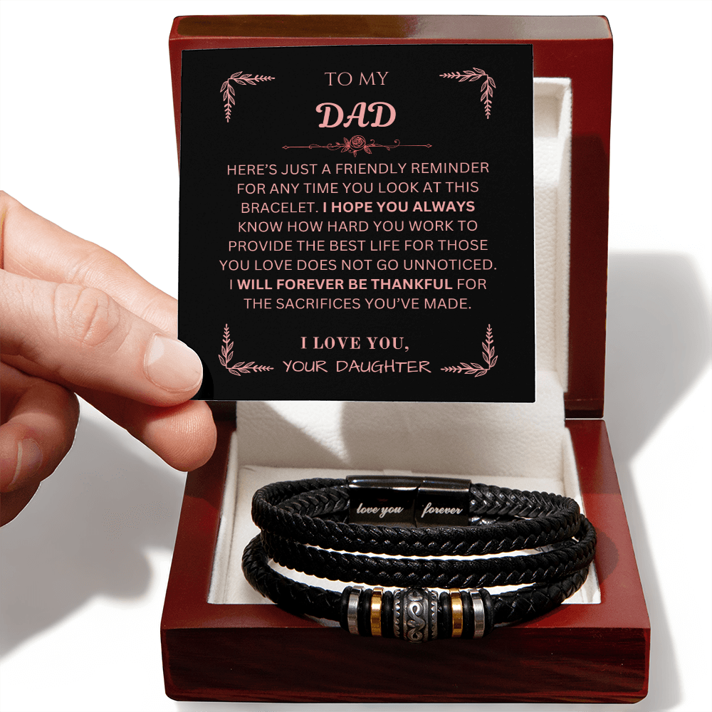 To My Dad - Forever Love Bracelet from Daughter