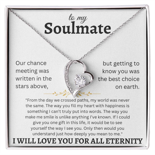 To My Soulmate - Forever Love Necklace