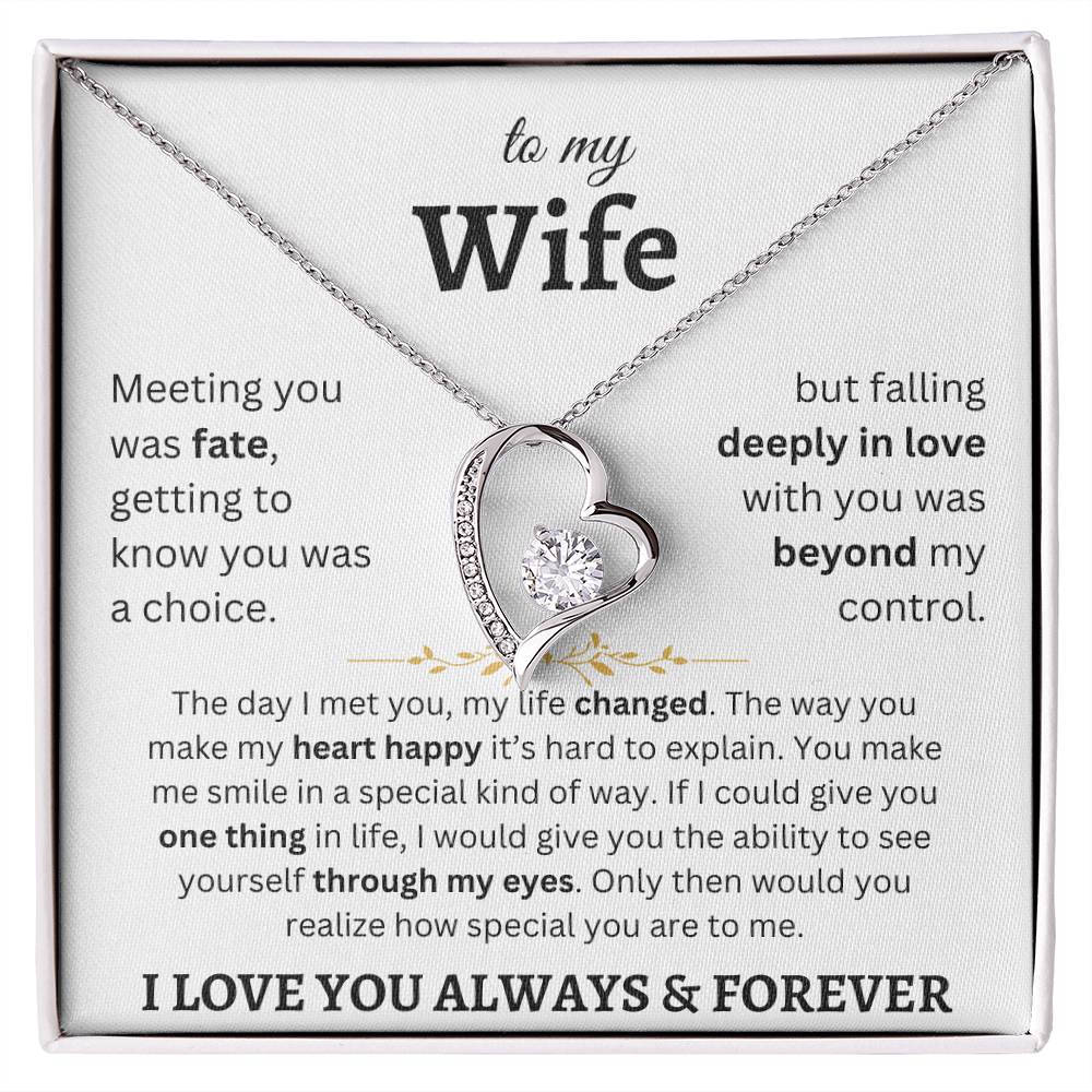 To My Wife - Forever Love Necklace