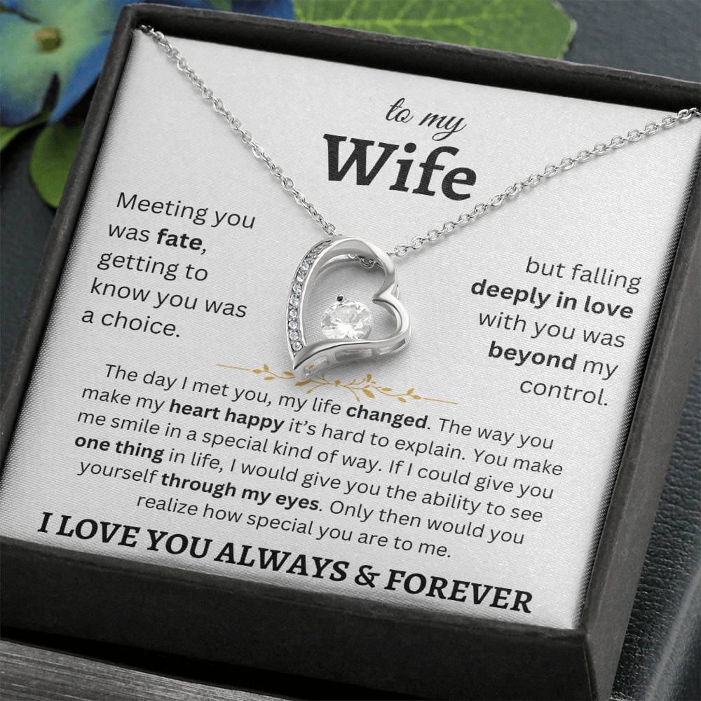 To My Wife - Forever Love Necklace