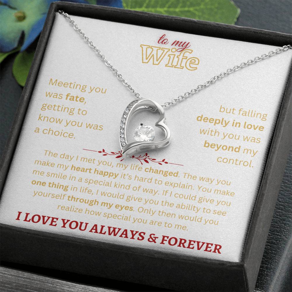 To My Wife - Forever Love Necklace