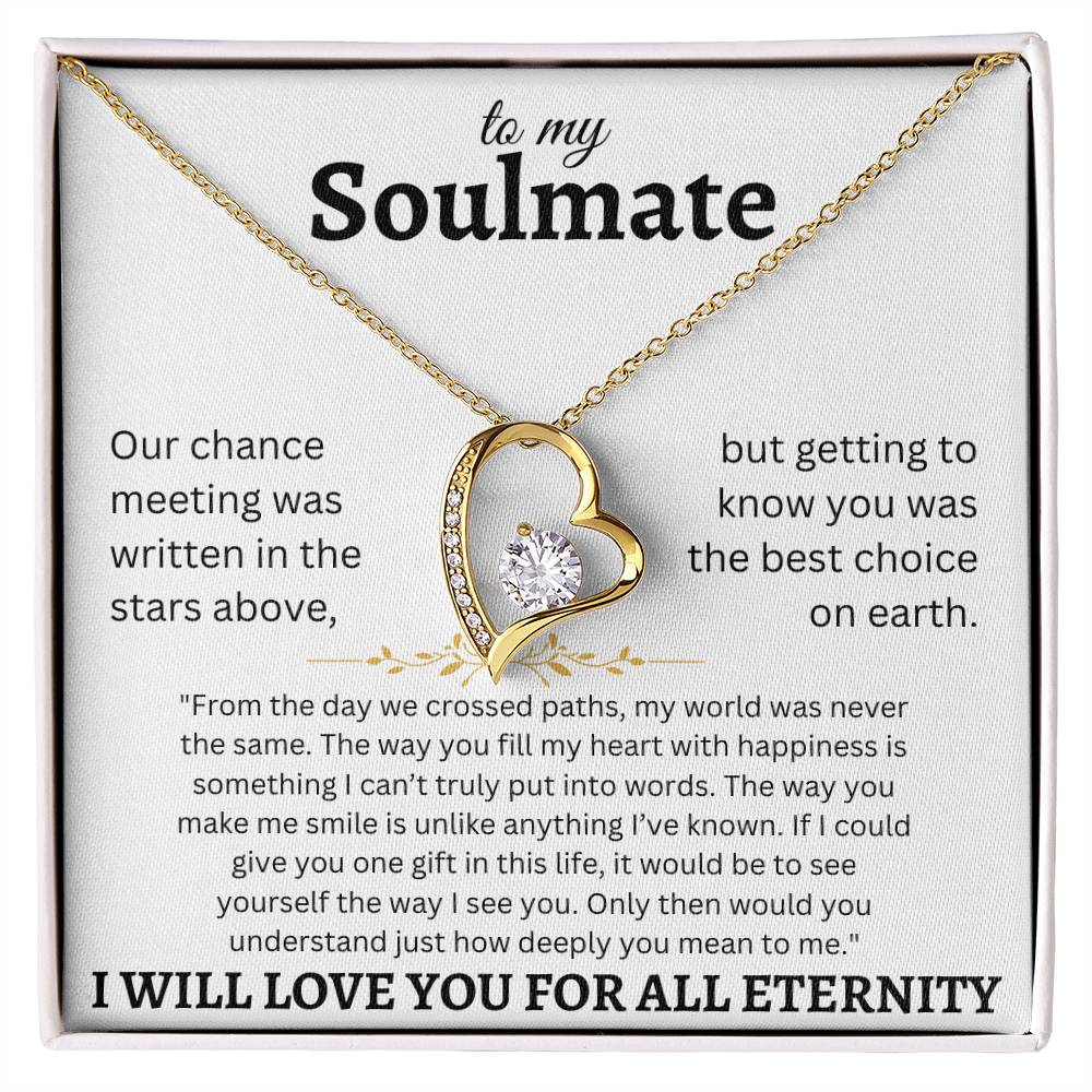 To My Soulmate - Forever Love Necklace