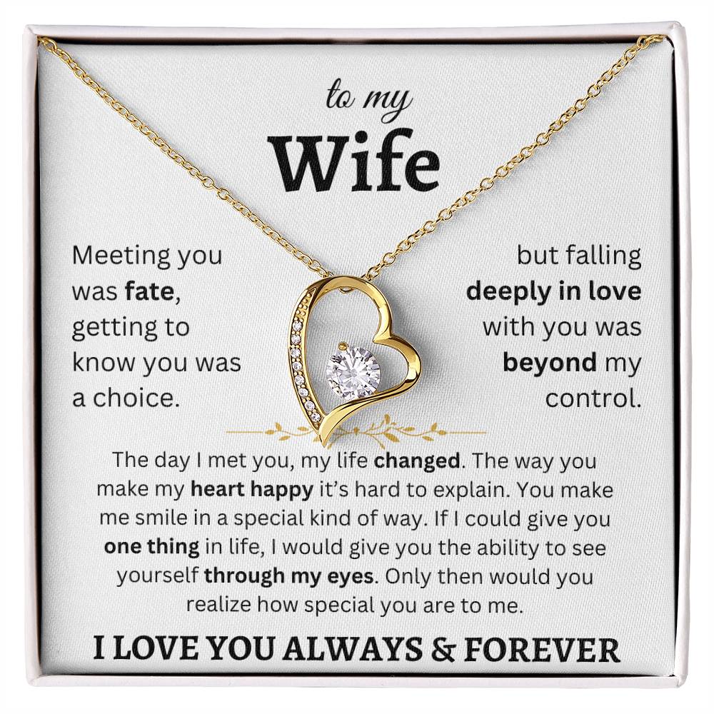 To My Wife - Forever Love Necklace