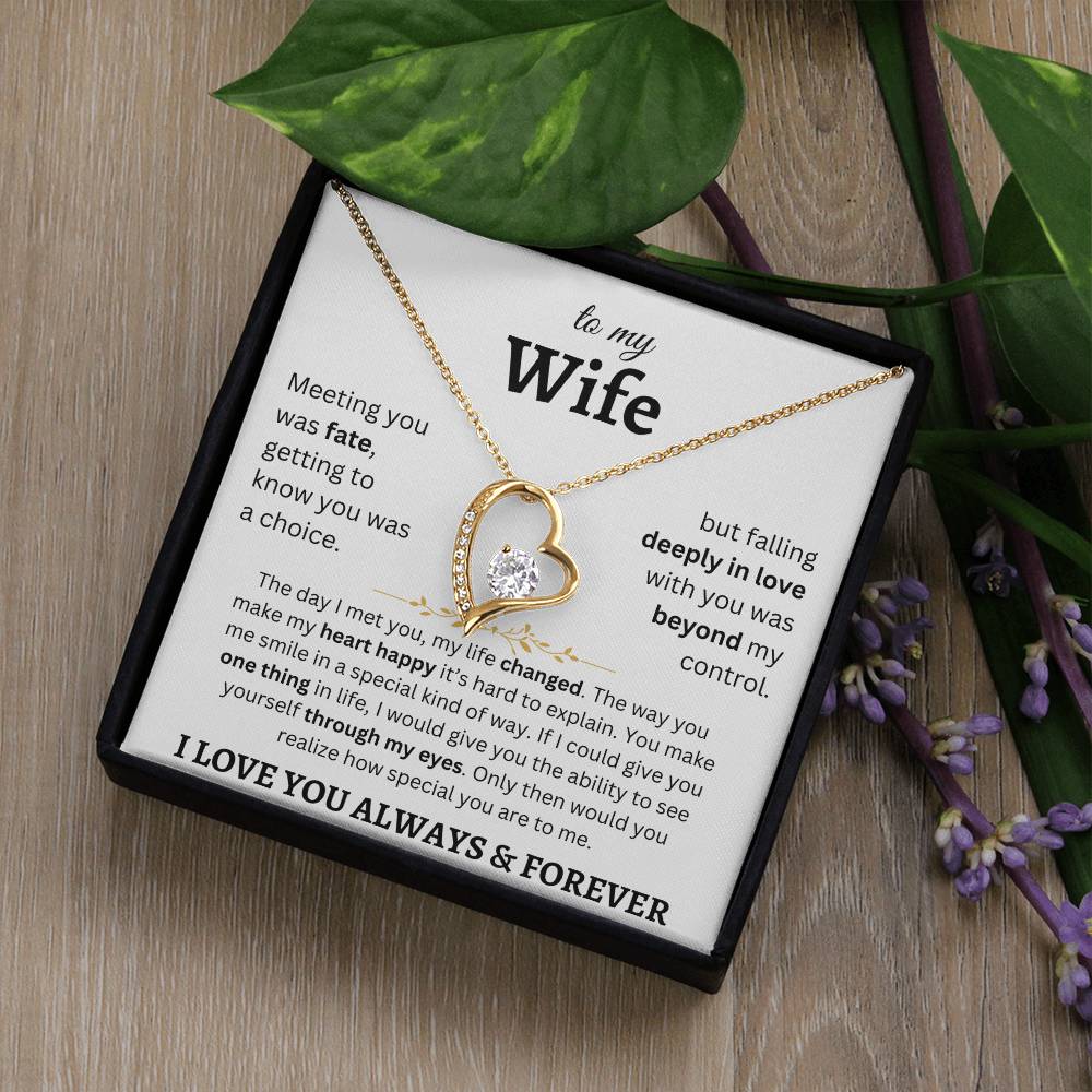 To My Wife - Forever Love Necklace